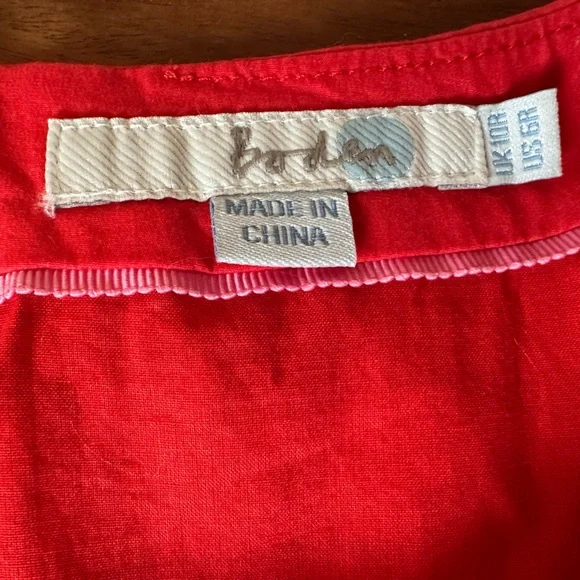 Boden Elena Cotton Poplin Midi Dress size 6 - Picture 4 of 5